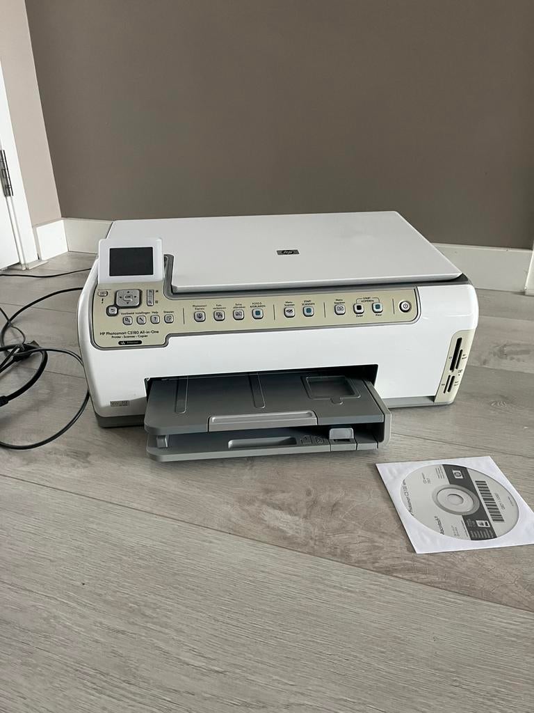 Printer HP Photosmart C5180, Computers en Software, Printers, Kleur printen, Gebruikt, Printer, Inkjetprinter