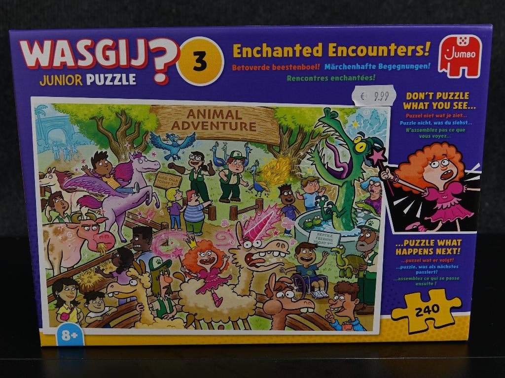 Wasgij ? Junior puzzel. Betoverde Beestenboel! 240 stukjes, Ophalen of Verzenden, Minder dan 500 stukjes, Nieuw, Legpuzzel