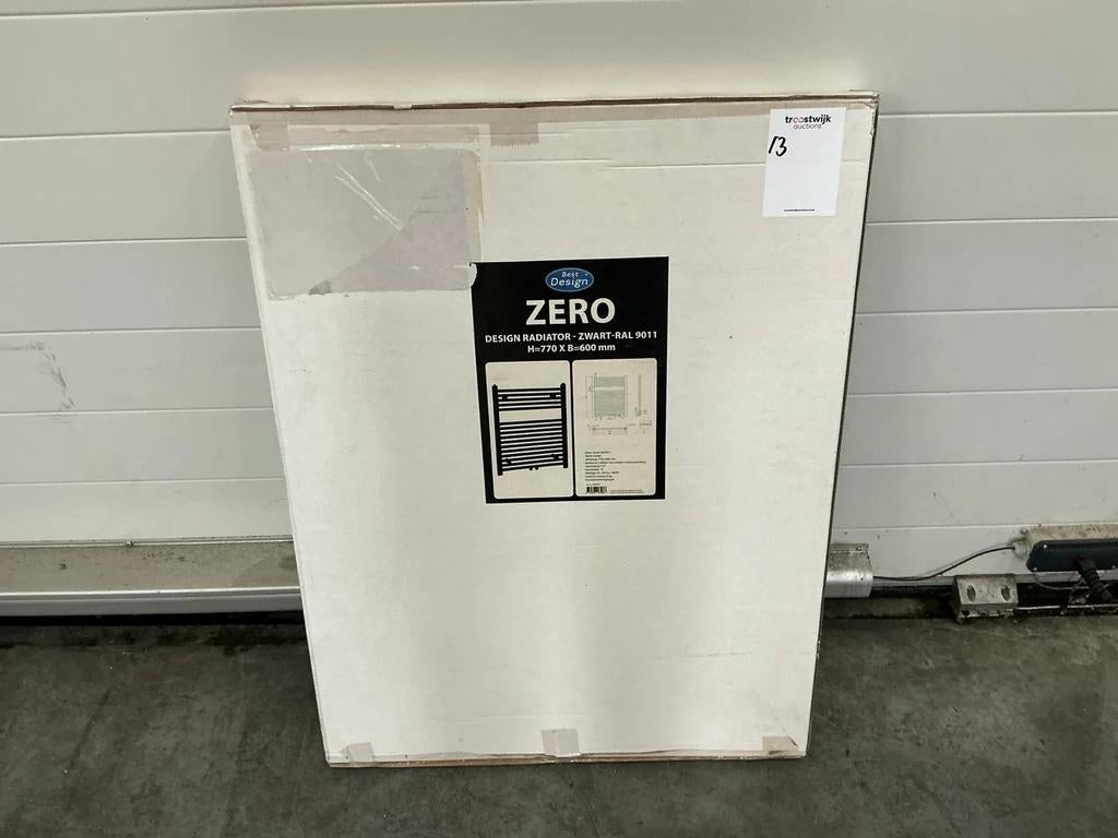 Best design Designradiator Zwart RAL 9011, Radiator, Nieuw, Minder dan 60 cm, Ophalen of Verzenden