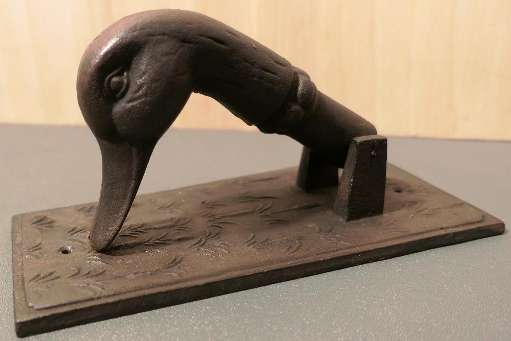 Deurklopper in de vorm van een eend., Ophalen of Verzenden