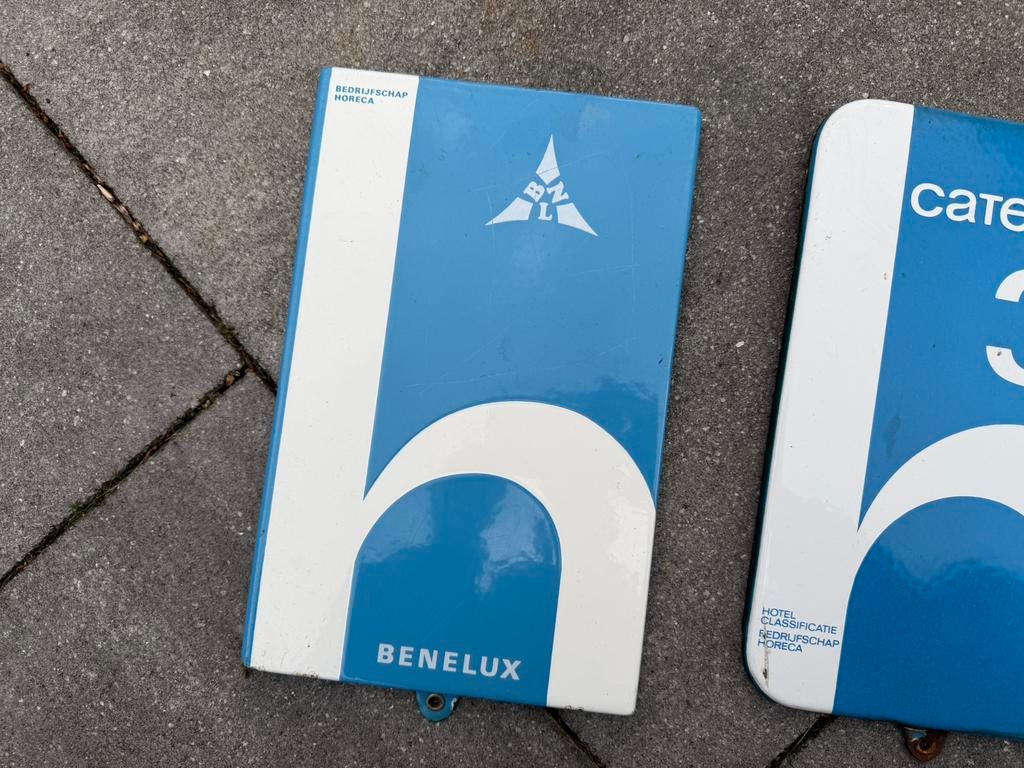 Horeca emaille borden, Reclamebord, Gebruikt, I, Ophalen of Verzenden