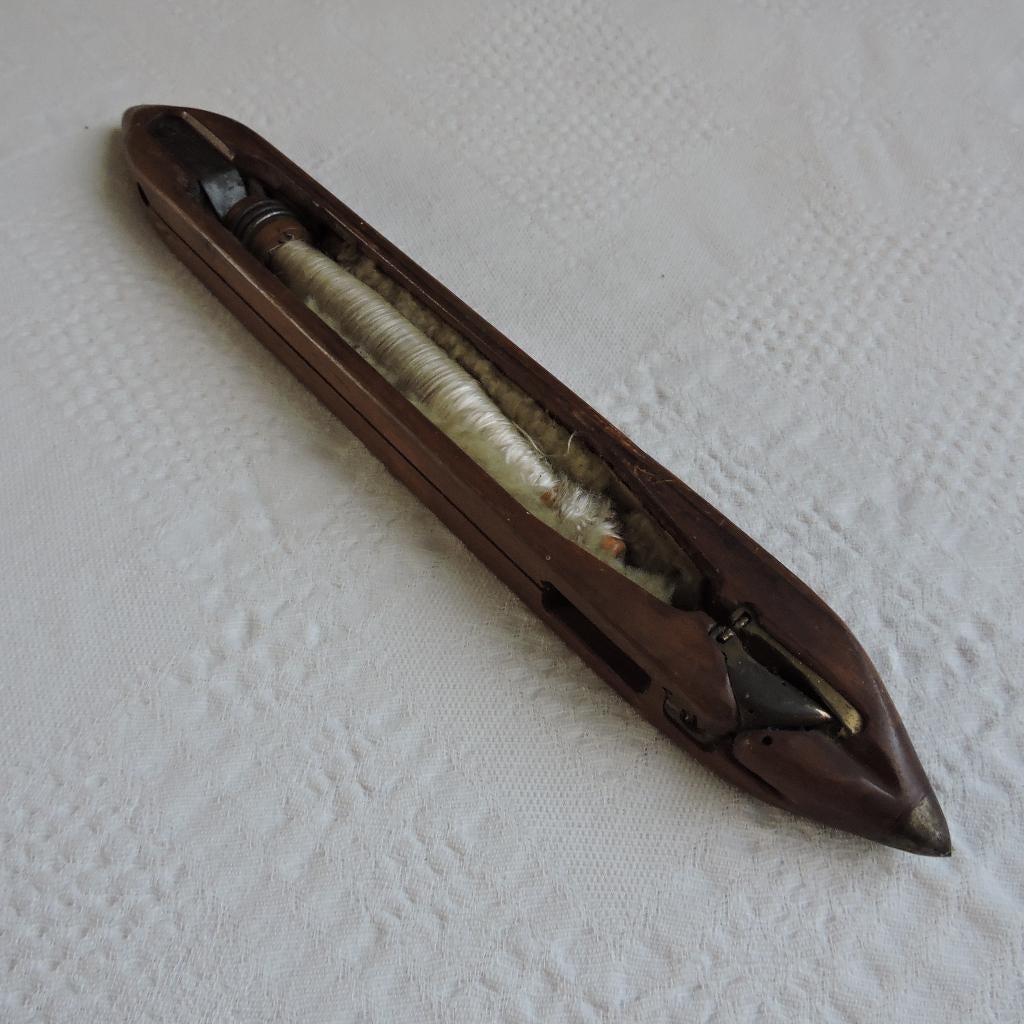 Schietspoel metalen punt Industrieel hout Schio-Italy 41 cm, Antiek en Kunst, Antiek | Gereedschap en Instrumenten, Ophalen of Verzenden