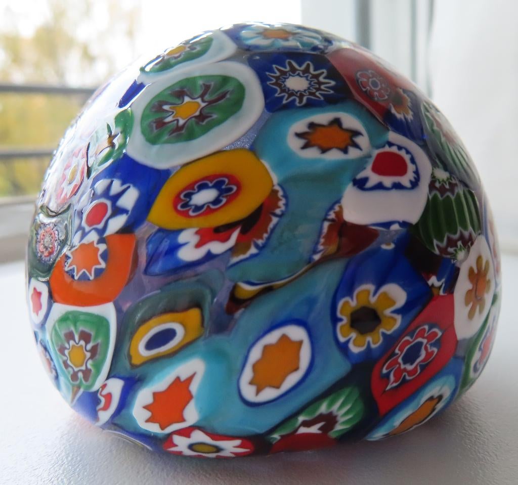 Presse papier Millefiore, Antiek en Kunst, Antiek | Glas en Kristal, Verzenden