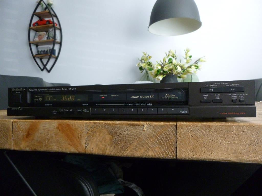Vintage Technics Class AA tuner type ST-G50 met DB meter, Audio, Tv en Foto, Ophalen of Verzenden, Gebruikt