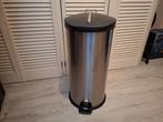 Nette rvs look prullenbak, 60 liter, Huis en Inrichting, Woonaccessoires | Prullenbakken, Ophalen, Gebruikt, Met pedaal, 50 tot 75 cm
