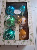Oud doosje gekleurde kerstballen, Diversen, Kerst, Ophalen of Verzenden