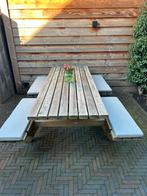 Talen picknicktafel, open instap, Tuin en Terras, Ophalen, Rechthoekig, Hout