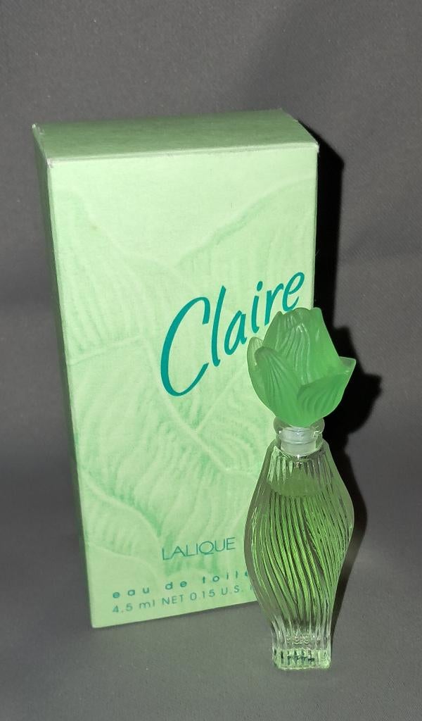 Luxe parfum mini - Lalique claire + doosje, Ophalen of Verzenden, Zo goed als nieuw, Miniatuur, Gevuld