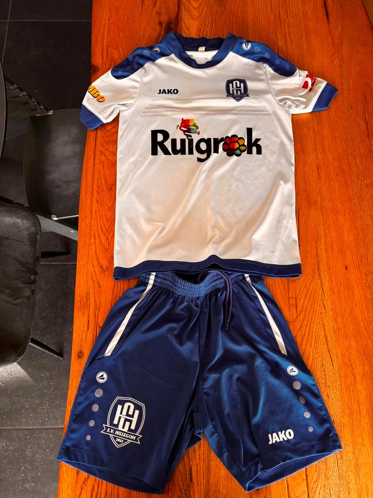FC Hillegom voetbal/handbal tenue| MAAT 140 | PRIMA STAAT, Maat XS of kleiner, Ophalen, Zo goed als nieuw, Set