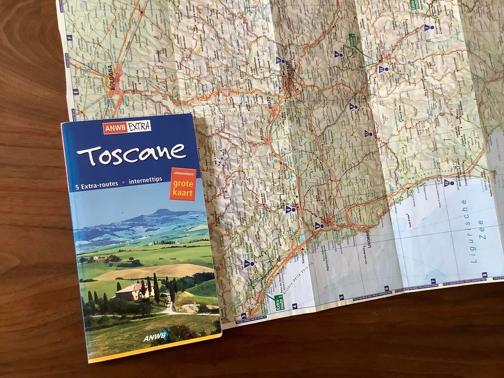 Toscane Italie ANWB reisgids + kaart, Europa, Nieuw, Ophalen of Verzenden, Reisgids of -boek