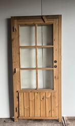 Deur met kozijn (Noord Europees Grenen) geïmpregneerd, Doe-het-zelf en Verbouw, Kozijnen en Schuifpuien, Deurkozijn, Nieuw, 150 tot 225 cm