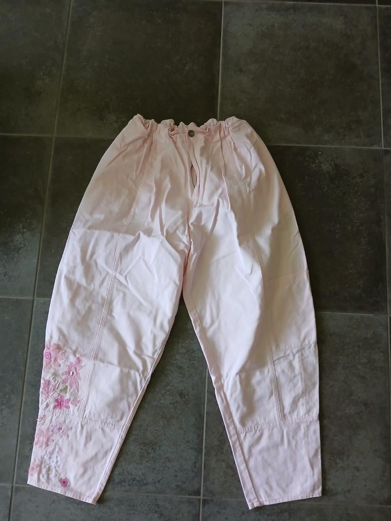 Vintage/bijzondere roze broek in maat 36., Ophalen, Zo goed als nieuw, Driekwart, Roze