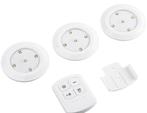 LED verlichting set wit 3 stuks met afstandsbediening, Ophalen, Nieuw