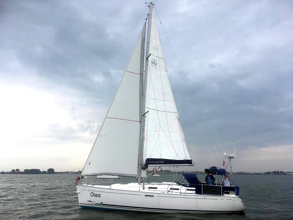 Grootzeil Dufour 385 - Dacron Ocean Endurance, 30 tot 60 m², 6 meter of meer, Gebruikt, Grootzeil