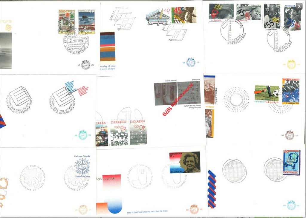 Te koop fdc jaargang 1979 compleet onbeschreven, Postzegels en Munten, Postzegels | Eerstedagenveloppen, Ophalen of Verzenden