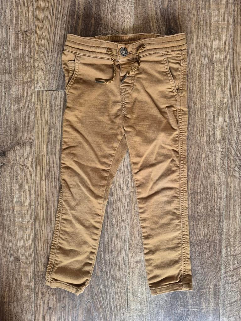 Hema broek brave squad jeans bruin 110 met trekkoord, Ophalen of Verzenden, Zo goed als nieuw, Jongen