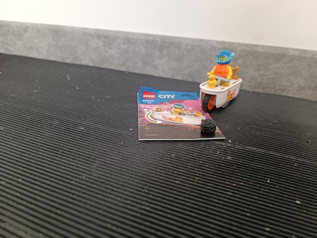 Lego badmotor, Albert Heijn, Ophalen