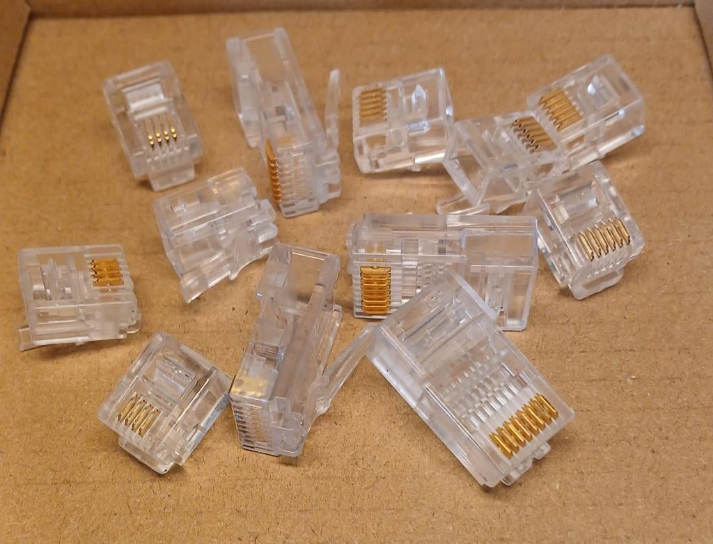 Netwerk connectoren RJ11 , RJ12 en RJ45, Ophalen of Verzenden