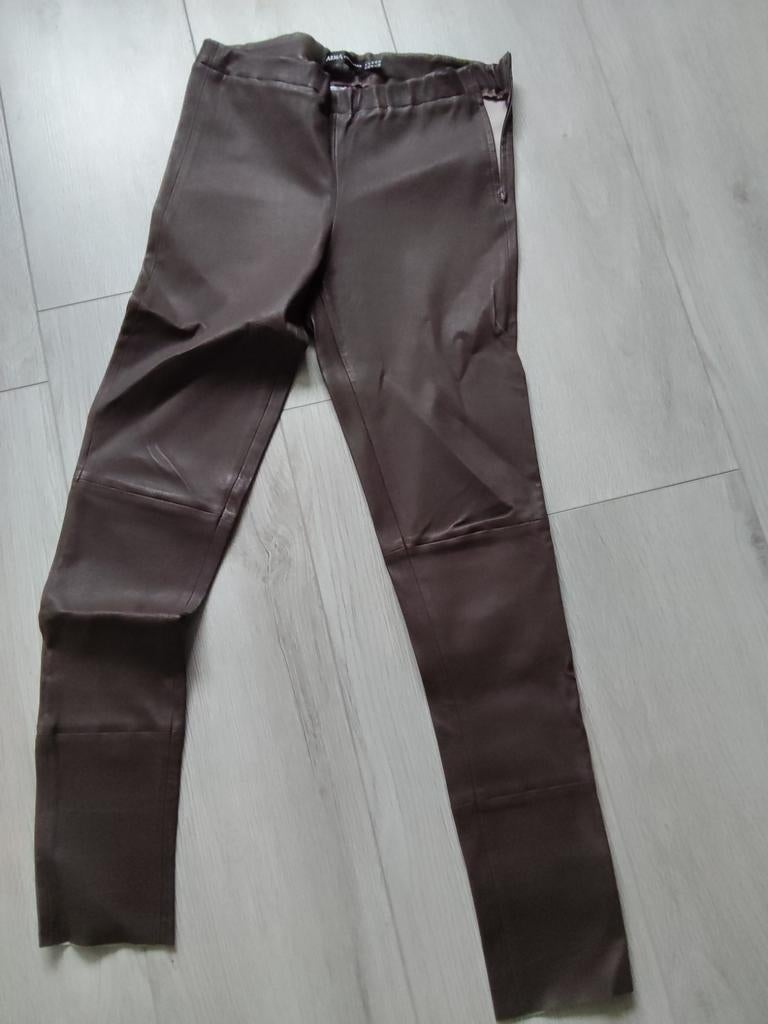 Lams leren broek. Maat 42. Bruin, Legging, Bruin, Arma, Nieuw
