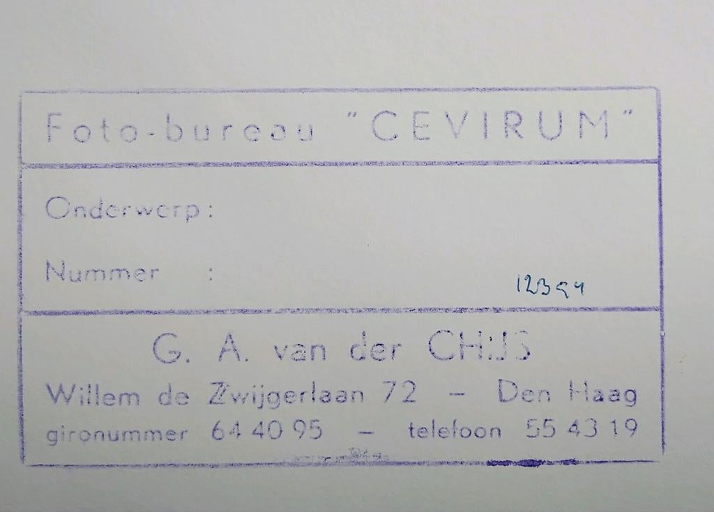 G.A.van der Gijs foto bureau Cevirum jaren 50/60, Ophalen of Verzenden, 1940 tot 1960, Gebruikt, Overige onderwerpen