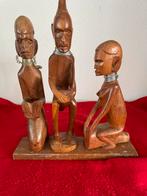 Houten Afrikaanse muzikanten beeldjes, Ophalen of Verzenden