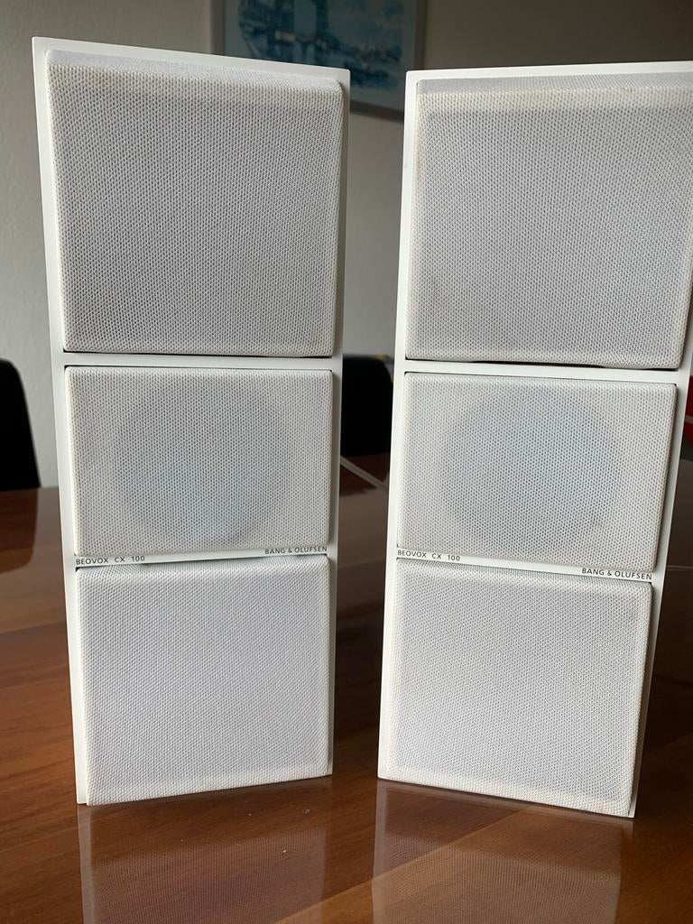 Bang & Olufsen Beovox CX100 luidsprekers (set van 2), Gebruikt, 60 tot 120 watt, Front, Rear of Stereo speakers, Ophalen