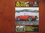 Auto Motor Klassiek 8 1991 Triumph TR6, Studebaker Avanti, Ophalen of Verzenden, Nieuw, Overige merken