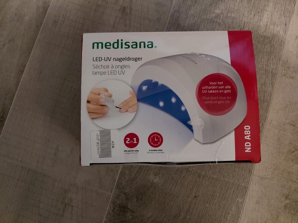 Te koop nieuwe medisana nageldroger met led uv lamp, Ophalen of Verzenden, Nieuw, Wit, Handen en Nagels