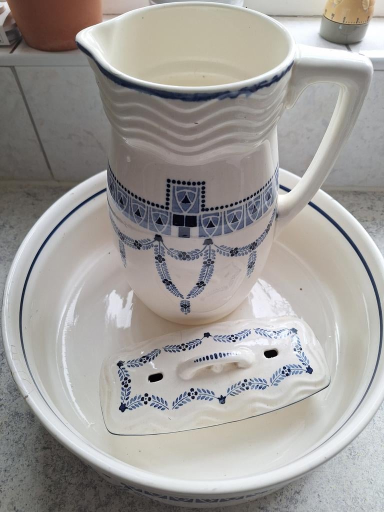 Waskom /lampetstel, Antiek en Kunst, Ophalen