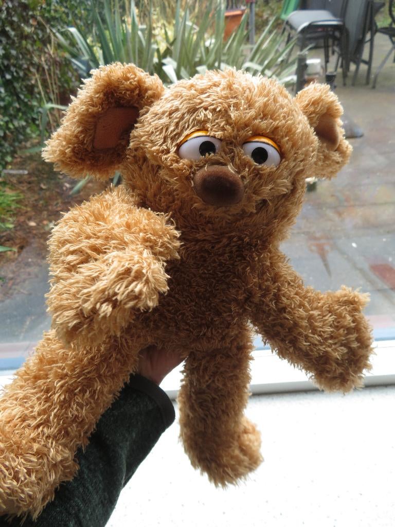 Handpop hond of beer Tommy Tommie van Sesamstraat, Beer, Ophalen of Verzenden, Zo goed als nieuw, Wasbaar