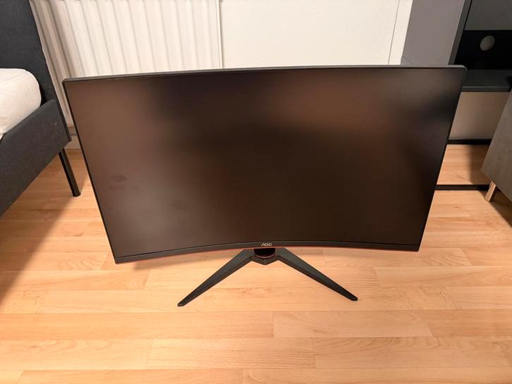 AOC 32” QHD Curved Gaming Monitor – 144Hz, Computers en Software, Monitoren, Zo goed als nieuw, 101 t/m 150 Hz, DisplayPort, HDMI