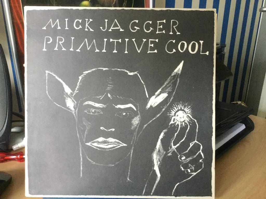 Mick Jagger-Primitive Cool. Topvinyl en prachthoes., Ophalen of Verzenden, Zo goed als nieuw, 12 inch, Poprock