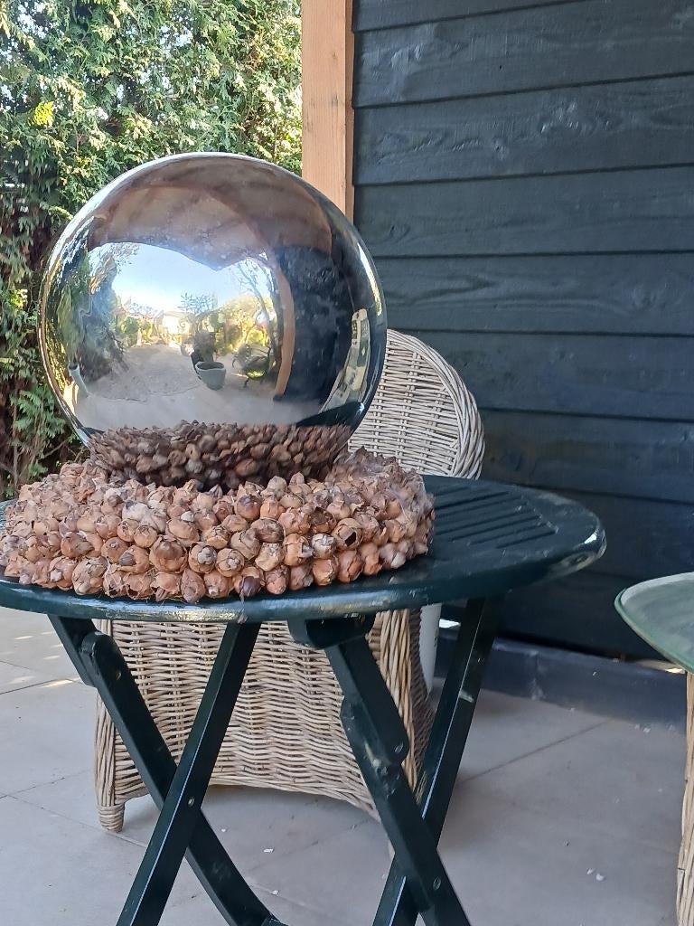 woonaccessoires  "metalen bol", Huis en Inrichting, Ophalen, Overige stijlen, Zo goed als nieuw, Metaal