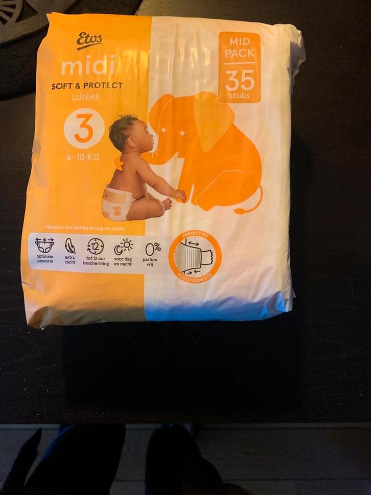 Etos luiers nr 3, nog 28 stuks in de verpakking € 2,50, Kinderen en Baby's, Badjes en Verzorging, Nieuw, Overige typen, Overige merken