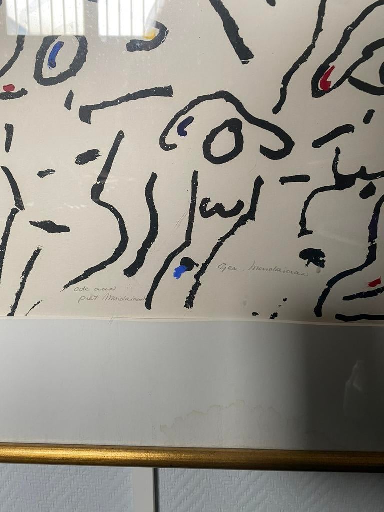 Twee zeefdrukken van Gea mondriaan ( nicht van ), Antiek en Kunst, Ophalen