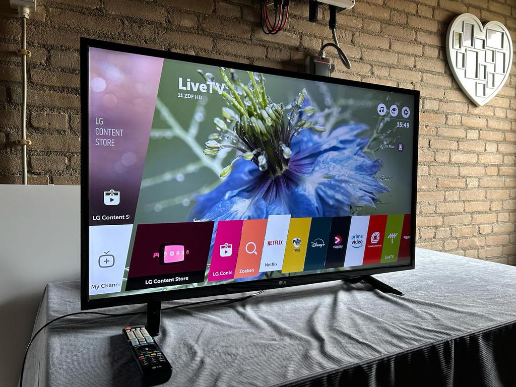 LG 49 inch Smart TV 4K Ultra HD HDR10 met vele apps!, Ophalen, LED, 50 Hz, Zo goed als nieuw