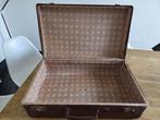 Vintage Bruine Koffer, Gebruikt, Slot, Ophalen of Verzenden, Minder dan 35 cm