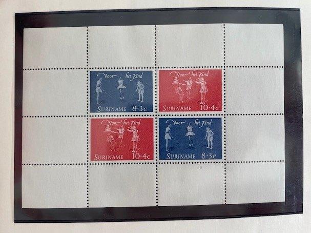 1964 Bloc Kinderzegels - Kinderspelen, Postzegels en Munten, Postzegels | Suriname, Ophalen of Verzenden, Postfris