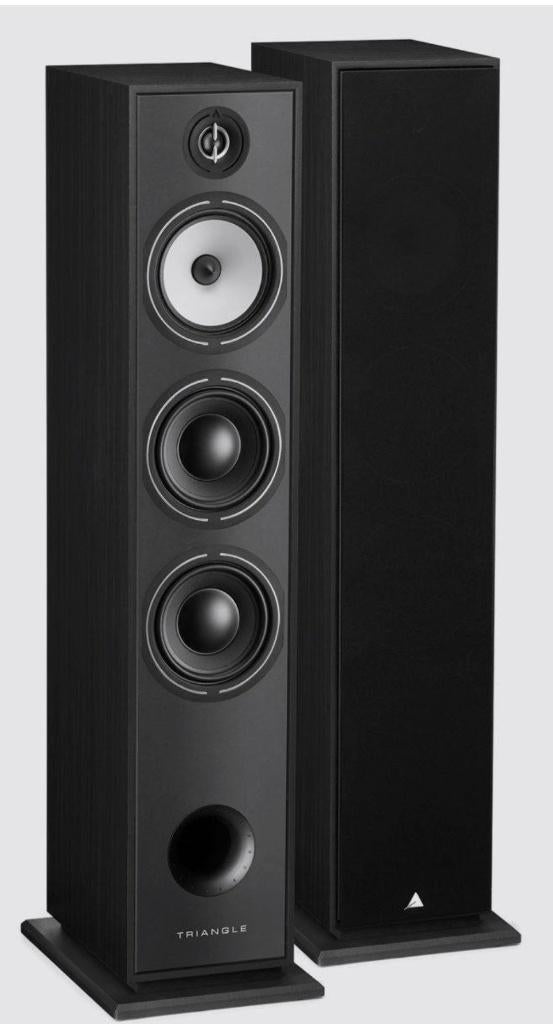 Set Triangle Borea BR08 – zwart – perfecte staat, Zo goed als nieuw, 120 watt of meer, Front, Rear of Stereo speakers, Ophalen