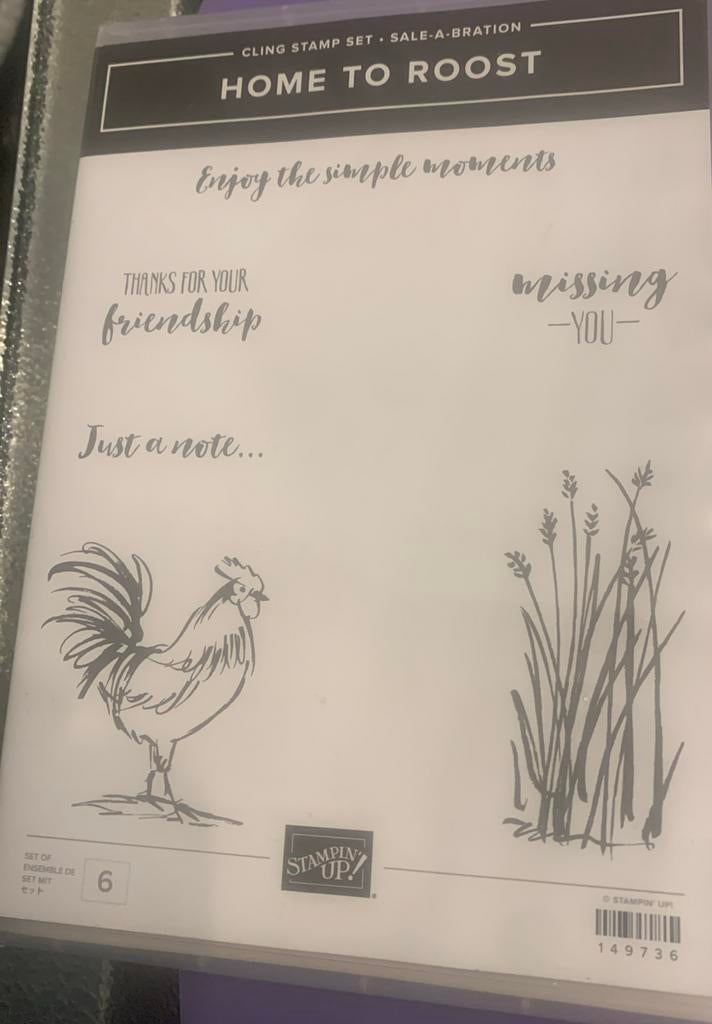 Home to Roost Stempelset Stampin Up NIEUW, Ophalen of Verzenden, Nieuw