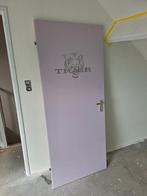 Links draaiende opdekdeur 83x205 cm, Doe-het-zelf en Verbouw, Deuren en Horren, Ophalen, Binnendeur, 200 tot 215 cm