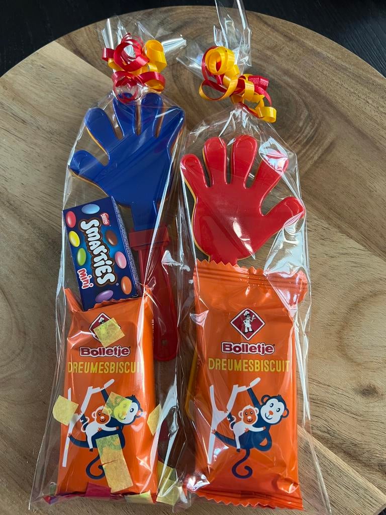 Traktatie afscheid opvang/kinderdagverblijf met klaphandje, Ophalen of Verzenden, Nieuw, Feestartikel, Verjaardag