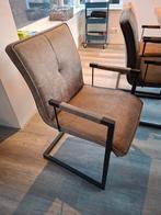 4 Woonexpress armstoelen in diverse kleuren (cognac, taupe,, Ophalen, Gebruikt, Overige kleuren, Modern