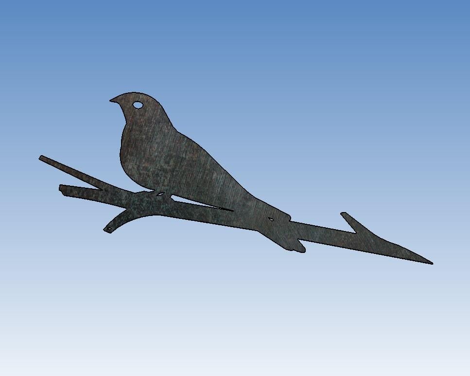 Metalbird Nachtzwaluw - Corten Staal | 100% voor Goede Doel, Tuin en Terras, Tuinwanddecoratie, Ophalen of Verzenden, Nieuw