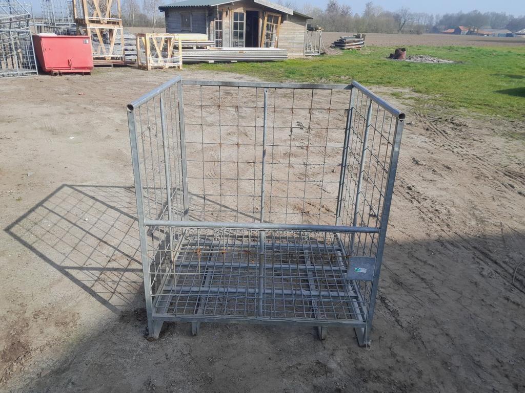 20x Gegalvaniseerde ijzeren kratten 90x95x105 cm, Ophalen, Gebruikt, Krat, 50 cm of meer