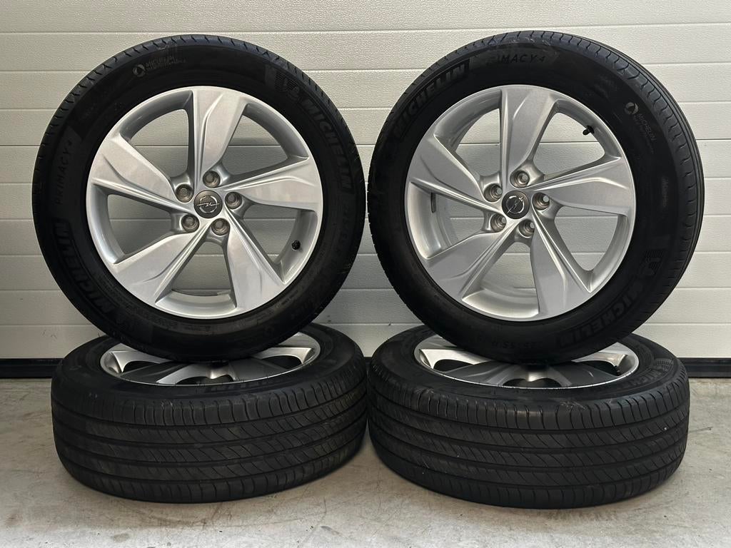 Originele 18 inch 5x112 Opel Grandland Velgen & Banden set, 18 inch, Ophalen of Verzenden, Band(en), Personenwagen