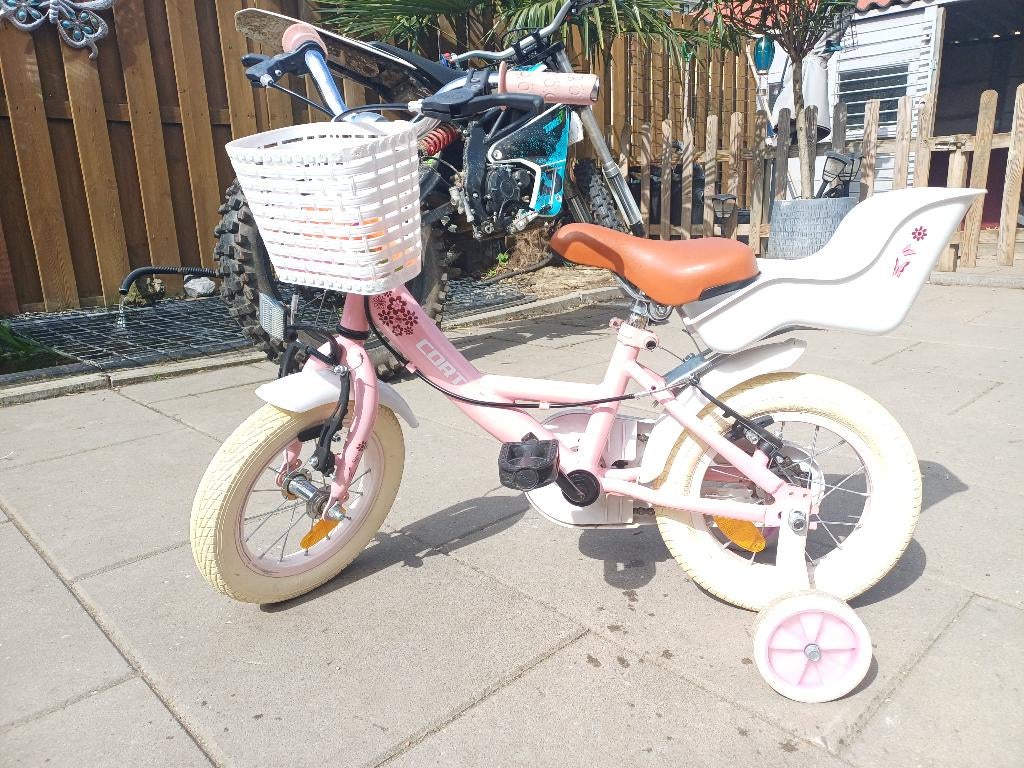 Kinderfiets 12 inch, Ophalen, Zijwieltjes, Sjoef, Minder dan 16 inch