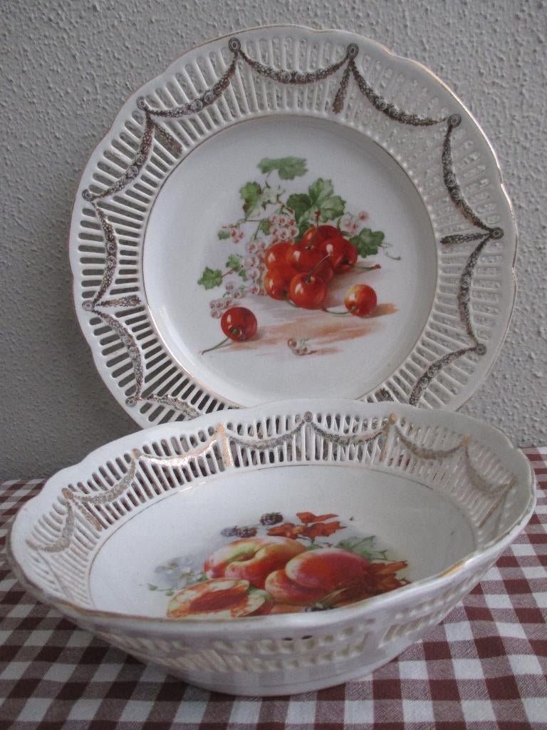 Twee Brocante Schaaltjes, Antiek en Kunst, Curiosa en Brocante, Ophalen of Verzenden