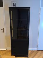 Mooie Servieskast / Vitrinekast - Zwart Metaal, Antiek en Kunst, Antiek | Meubels | Kasten, Ophalen