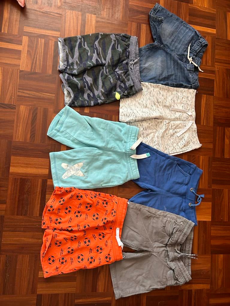 Jongens korte broeken maat 128 - Set van 6 stuks, Ophalen of Verzenden, Gebruikt, Jongen, Broek